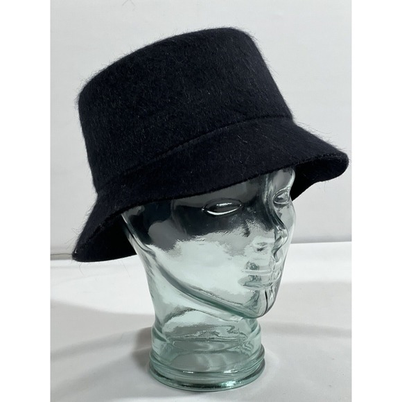 Wyeth Tenley Womens‎ Bucket Hat Black Wool Mohair One Size New main image 4